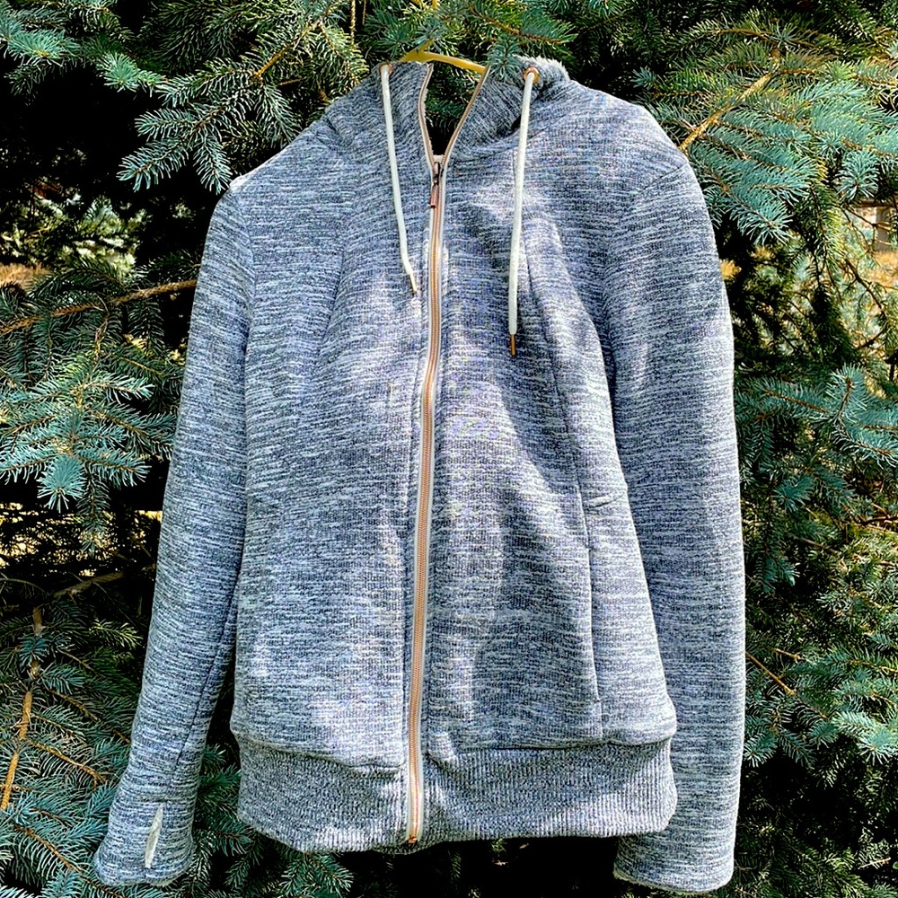 Stoic Rose Gold Zip Sherpa Lined Hoodie